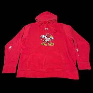 Under Armour Saint Vincent College Cardinals Mascot Logo Red Pullover Hoodie